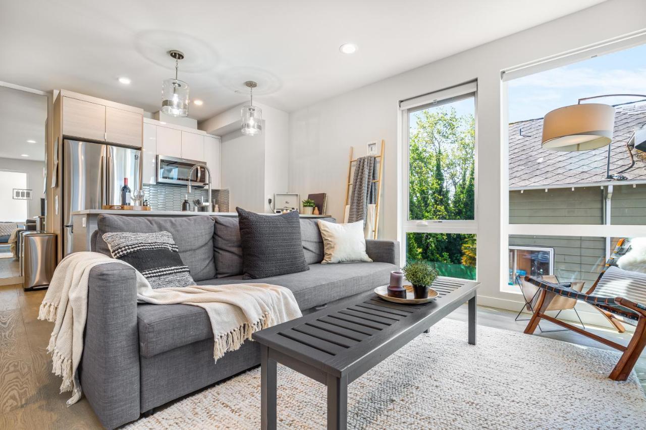 Rooftop Patio With Waterview, Private Garden & Grill 3Br 3Ba- Modern Cityscape Seattle Bagian luar foto